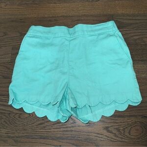 Crewcuts | Scalloped Hem Shorts | Mint Green | Girls 10 EUC